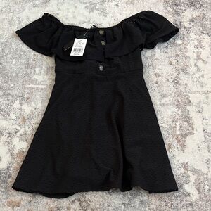 Elegant Black Off-Shoulder Dress